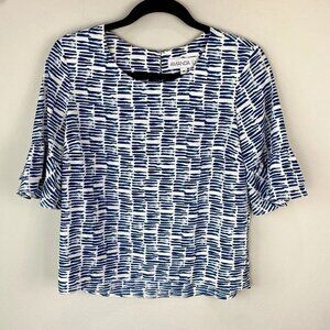 Amanda Uprichard Ruffle Sleeve Blouse XS